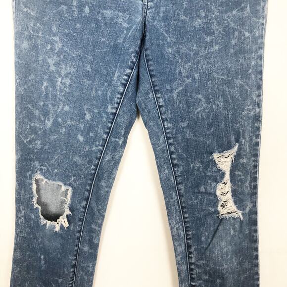 Mossimo Mid-Rise Skinny Tie-Dye Distressed Jeans 8/29 - Picture 5 of 12